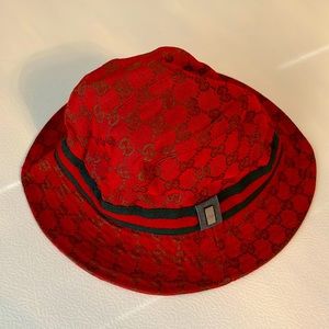 Gucci Monogram Bucket Hat.